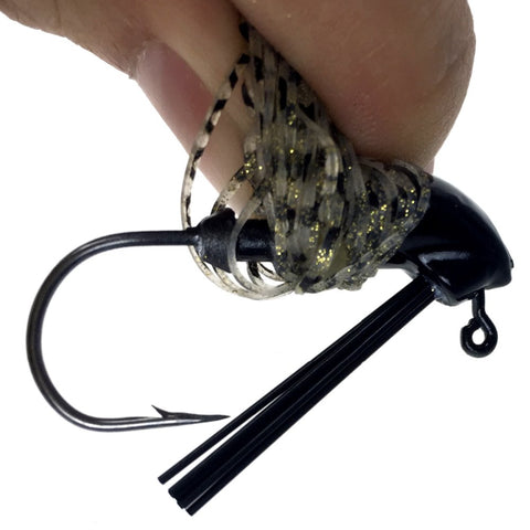 10Pcs/lot Bass Fishing Lures 7g 10g 14g Skirt Rubber Fishing Bait Jig Head Fishing Buzz Lure Pesca