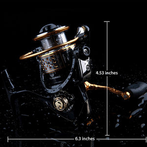 TSURINOYA F2000 5:2:1 Gear Ratio Spinning Fishing Reel for Casting Lure Tackle Line Automatic Folding Handle Fishing Reel YL-21