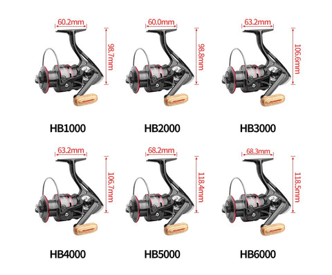 LINNHUE Fishing Reel All Metal Spool Spinning Reel 8KG Max Drag Stainless Steel Handle Line Spool Saltwater Fishing Accessories