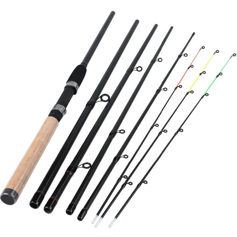 Sougayilang 3m Feeder Rod L M H Power Fishing Rod Ultralight Weight 6 Section Carbon Spinning Travel Rod Fishing Tackle De Pesca