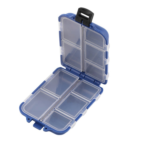 10 Compartments Storage Case Fly Fishing Lure Spoon Hook Bait Tackle Case Box Fishing Accessories Tools Wholesale