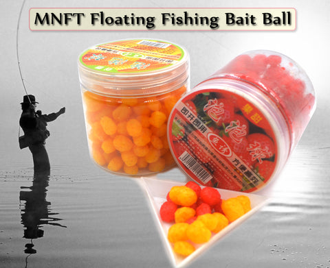 MNFT 1 Bottle Pop Floating Carp Fishing Cereal Fruit Flavor Bait Balls Feeder Artificial Carp Boilies Baits Bola Isca De Pesca