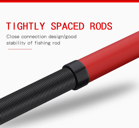 Portable rotary fishing 3.6M4.5M5.4M6.3M fishing rod tough carbon fiber M power telescopic travel sea boat rock fishing rod