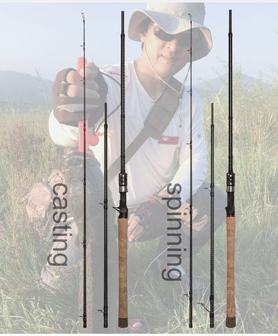 OBEI MONSTER HUNTER 803XXH  Casting Spinning Fishing Rod  Carbon Fiber 2.38m  20-80g Power catfish LURE Travel Fishing rod