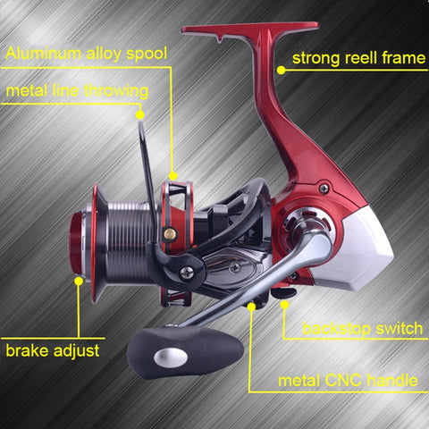 Sea Fishing Spinning Reel carp fishing Metal Spool 13+1BB reel Catfish spinning reel Surfcasting reel YUYU distant wheel