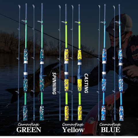 Ultralight Camouflage Spinning Casting Hand Lure Fishing Rod Pesca Carbon Pole Canne Carp Fly Gear Reel Seat feeder Travel Surf