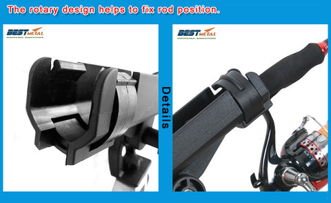 Fishing Rod rack Holders BSET MATEL Rest Adjustable Removable 360 degree Kayak Boat Support Tools Accessories Pole Bracket