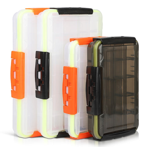 DONQL Fishing Box for Baits Waterproof Plastic Lure Boxes Fly Fishing Tackle Storage Box Supplies Accessories High Strength