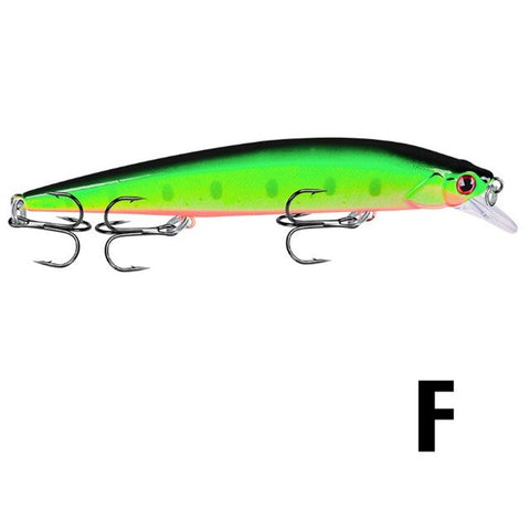 1PCS 14cm 18.5g New Minnow Fishing Lure Bass Trolling Artificial Hard Bait Crankbait Wobblers 3D Eyes for Fishing Carp Pesca