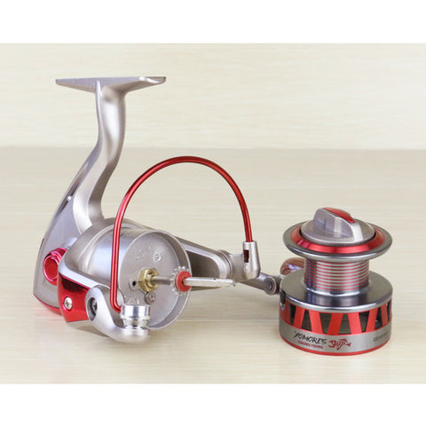 Metal Spinning Fishing Reel 1000-7000 Series Left / right rocker interchangeable 5.5:1 10BB + 1 Bearing Balls Fishing Wheel