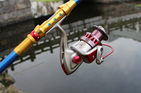 Metal Spinning Fishing Reel 1000-7000 Series Left / right rocker interchangeable 5.5:1 10BB + 1 Bearing Balls Fishing Wheel