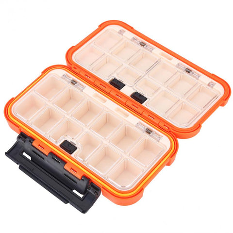 Large 24 Compartments Waterproof Fishing Box Storage Case Double Side Sea Boat Distance Carp Fly Fishing Tackle Accessories Gear