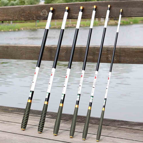 JOSBY Stream Fishing Rods 2.7~7.2M  Carbon Fiber Telescopic Fishing Rod Hand Pole Feeder for Carp Fishing Tenkara,olta,1pclot
