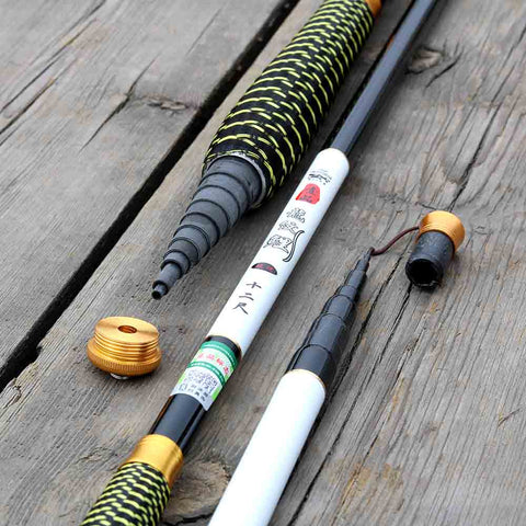 JOSBY Stream Fishing Rods 2.7~7.2M  Carbon Fiber Telescopic Fishing Rod Hand Pole Feeder for Carp Fishing Tenkara,olta,1pclot