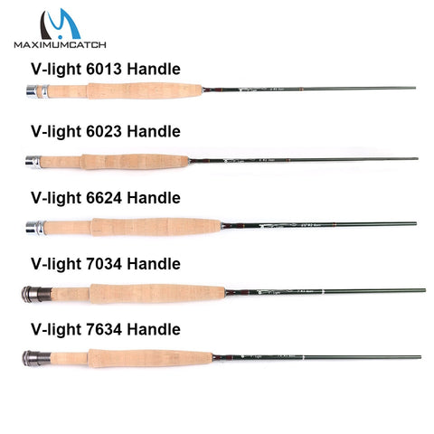 Maximumcatch V-Light 6ft/6.6ft/7ft/7.6ft 1/2/3wt Fly Rod Graphite IM10 Carbon Fiber So Light Weight Fly Fishing Rod