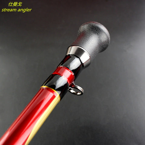 marine boat fishing rod carbon material jigging rod 3 section 1.8m 2.1 2.4m superhard ocean fishing at sea catfish rod
