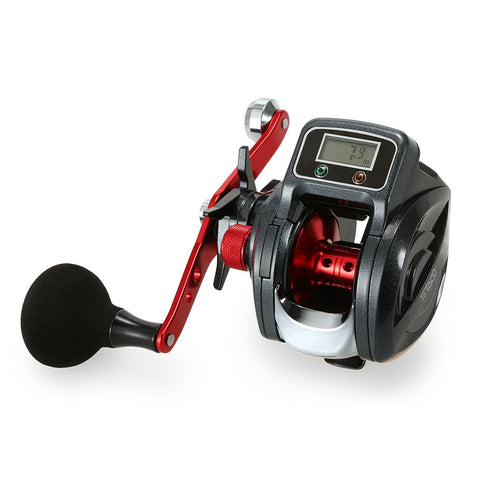 6.3:1 13+1BB Fishing Reel Left / Right Hand Low Profile Line Counter Fishing Tackle Gear with Digital Display Carretilha Pesca