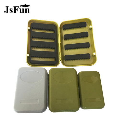 JSFUN Fly Fishing Box Double Side Clear Slit Foam Fishing Tackle Storage Case Box for Lure Baits Hooks de pesca PJ27