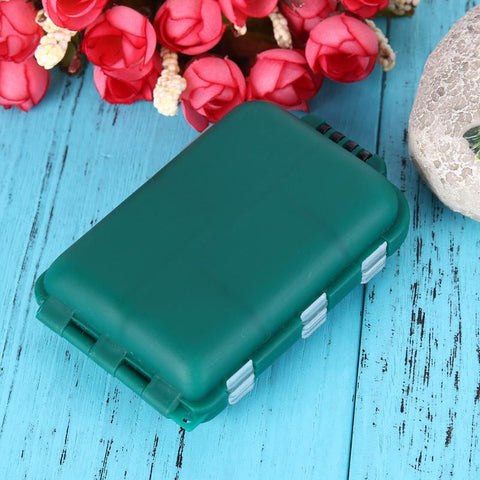 Plastic Fishing Tackle Box Small Accessory Box Pesca Square Fishhook Box Iscas Medicine Storage Case for Camping Hiking Pesca