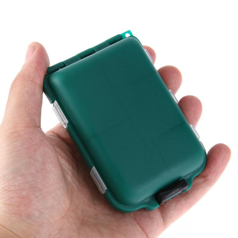 Plastic Fishing Tackle Box Small Accessory Box Pesca Square Fishhook Box Iscas Medicine Storage Case for Camping Hiking Pesca