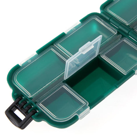 Plastic Fishing Tackle Box Small Accessory Box Pesca Square Fishhook Box Iscas Medicine Storage Case for Camping Hiking Pesca