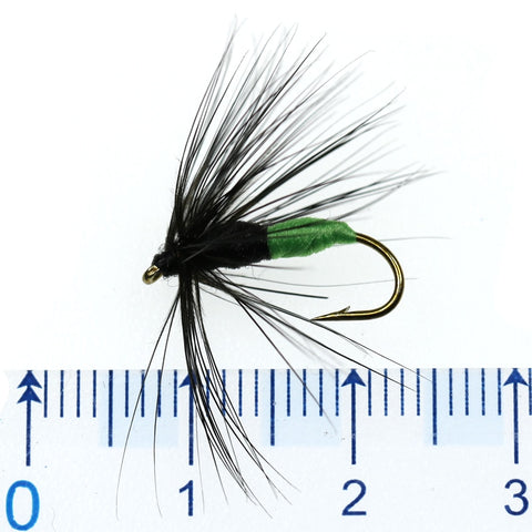 ICERIO 12PCS Red/Green/Black Ant Dry Fly Trout Fishing Lure Baits #10