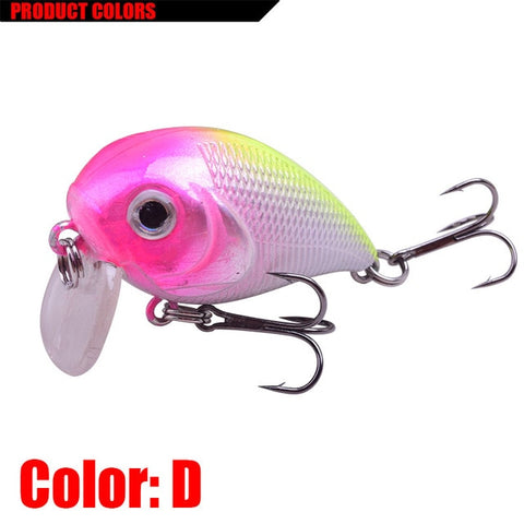1Pcs Crank Crazy Wobblers Fishing Lures 50mm 7g Japan Swimbait Artificial Hard Bait Bass Pike Minnows Crankbait Pesca Tackle