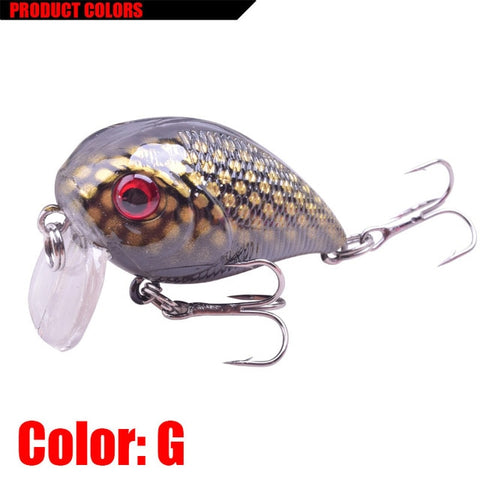 1Pcs Crank Crazy Wobblers Fishing Lures 50mm 7g Japan Swimbait Artificial Hard Bait Bass Pike Minnows Crankbait Pesca Tackle