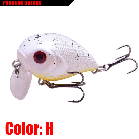1Pcs Crank Crazy Wobblers Fishing Lures 50mm 7g Japan Swimbait Artificial Hard Bait Bass Pike Minnows Crankbait Pesca Tackle