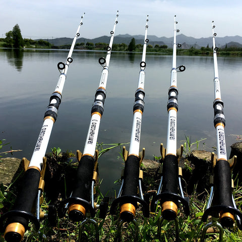 GHOTDA Sea Pole Carbon FRP Material Fishing Rod Quality 2.1m - 3.6m Telescopic fishing rod carbon fiber Spinning Rod