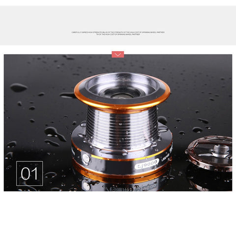Double Brake Design Carp Fishing Reel Super Strong Carp Fishing Feeder Spinning Reel Spinning Wheel Type Fishing Wheels Casting