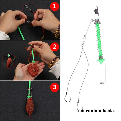 Universal Automatic Fishing Double Hook Ejection Full Speed All The Water Lazy Fishing Tools* ZW