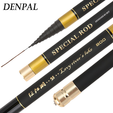 2019 Power Hand Pole Fishing Rod Ultra Hard Super Light Extra Long High Carbon 8/9/10/11/12/13M Telescopic Rod Stick Spare Tip