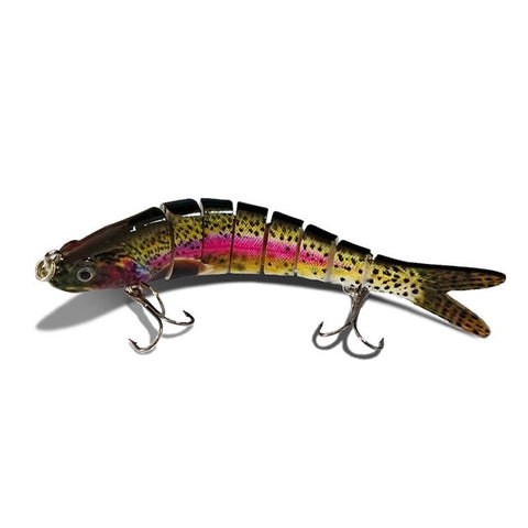 8 Section Fishing Lure 14cm 25g Multi Jointed Lures Bait Pike Sinking Wobblers Swimbait Fishing Tackle For Bass Isca Crankbait