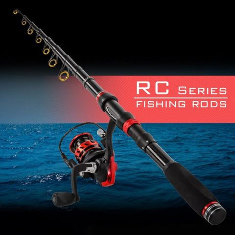 Portable Travel Sea Fishing Pole High Quality Carbon Fiber Spinning Fishing Rod 1.8m/2.1/2.4m/2.7m/3.0m Telescopic Fishing Rods