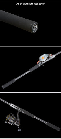 Obei Spurs 1.98m 2.28m 2.58 3 section bait casting fishing rod travel ultra light casting spinning boat lure 7g-55g M/ML/MH Rod
