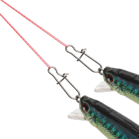 DONQL 20/50/100pcs Fast Clip Lock Fishing Connector Stainless Steel Safety Pin Swivel Fishing Tackle Tool for Lures Fishhooks