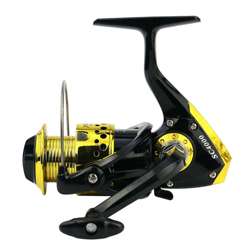 LidaFish Brand SC1000-7000 Black gold Series Plastic plating  12BB Left/Right Hand Fishing Reel