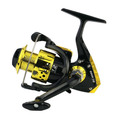 LidaFish Brand SC1000-7000 Black gold Series Plastic plating  12BB Left/Right Hand Fishing Reel