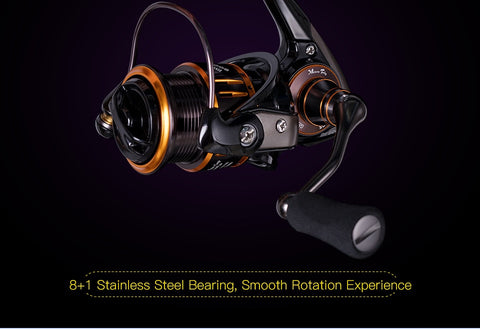 Kingdom MICRO FLY Spinning Reel 800 1000 2000 3000 Light Spool jigging Bait Reel Freshwater and Saltwater Spinning Fishing Reels