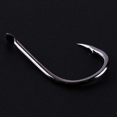 20PCS/lot 1-13# High carbon steel Izu Crooked Barbed Fishhook Black Flat carp fishing hooks set Accessories tool tackle