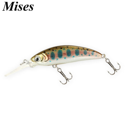 Mises 5cm 5g Eleven Colors Small Size Long Shot Diving Bionic Minnow Lure Artificial Hard Bait Professional Weever Fishing Lure