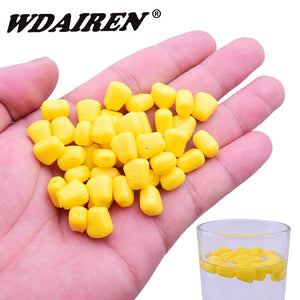 50/100pcs Colored Pop Up Carp Fishing Boilies Flavoured Grass Carp Bait Floating water Corn Soft Pellet Lure Creamy Corn Lures