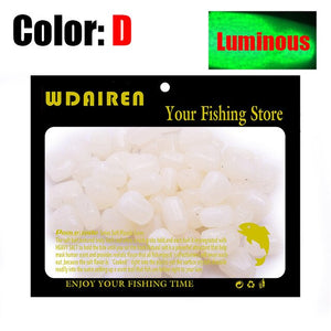 50/100pcs Colored Pop Up Carp Fishing Boilies Flavoured Grass Carp Bait Floating water Corn Soft Pellet Lure Creamy Corn Lures