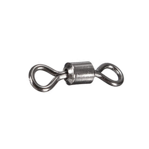 100Pcs Ball Bearing Swivel Solid Rings Fish Connector Round 8 Shape Eye Rolling Swivels Rig Sea Carp Fishing Tools #22