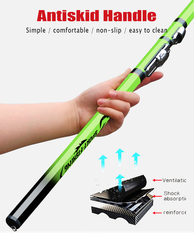 JOSBY Carbon Fiber Rock Fishing Rod Telescopic feeder pole Spinning Carp Portable travel ultralight 3.6M 4.5M 5.4M 6.3M 2020 NEW