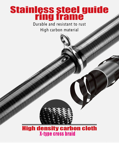 JOSBY Carbon Fiber Rock Fishing Rod Telescopic feeder pole Spinning Carp Portable travel ultralight 3.6M 4.5M 5.4M 6.3M 2020 NEW