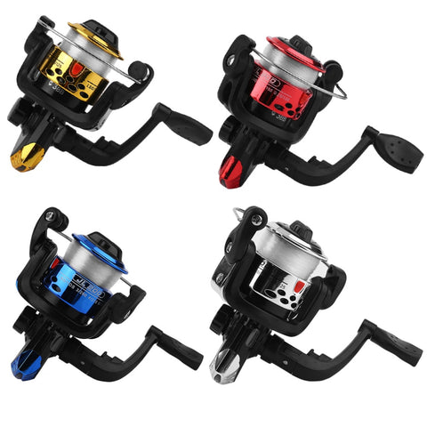 Yumoshi JL200 Electroplating Fishing Reel Gear Ratio 5.1: 1 Spinning Reel With Fishing Line 2018 Lightweight Exchangable Handle