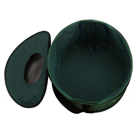 25cm Portable Foldable Canvas Bucket Shrink Carp Fishing Accessories Fishing Tackle Round For Live Fish Water Storage