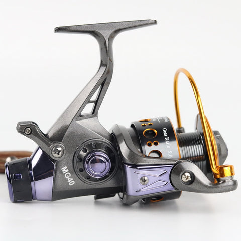 New Double Brake Design Fishing Reel Super Strong Carp Fishing Feeder Spinning Reel Spinning wheel type fishing wheel MG